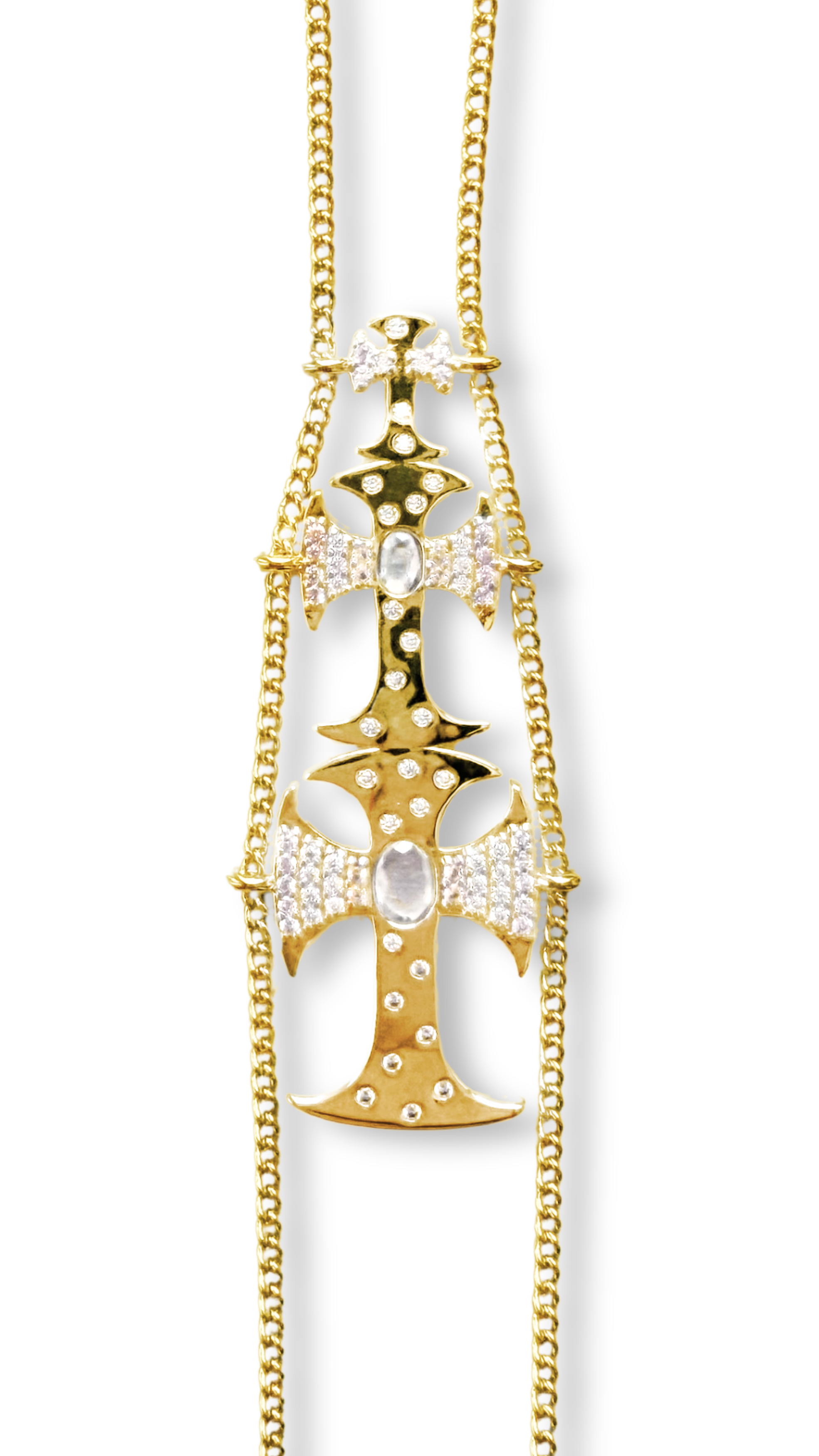 TRIPLE CROSSED HAND CHAIN