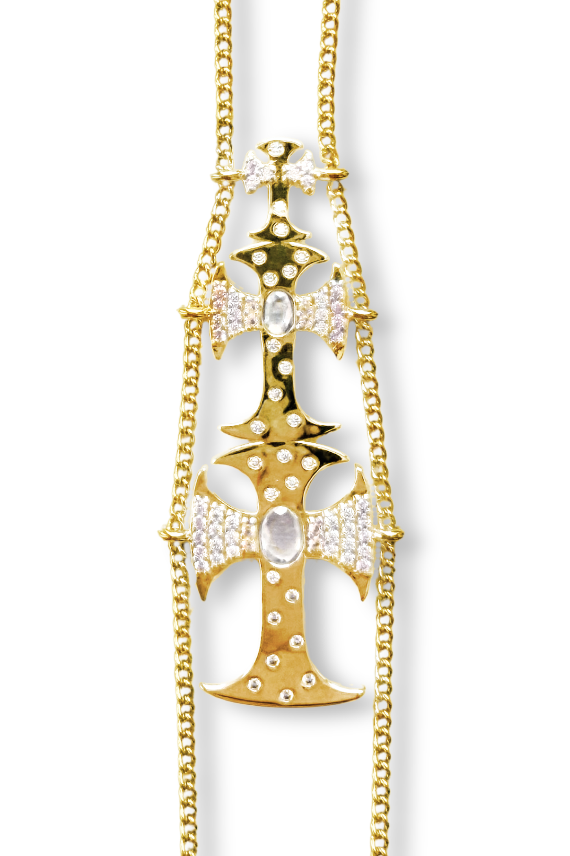 TRIPLE CROSSED HAND CHAIN