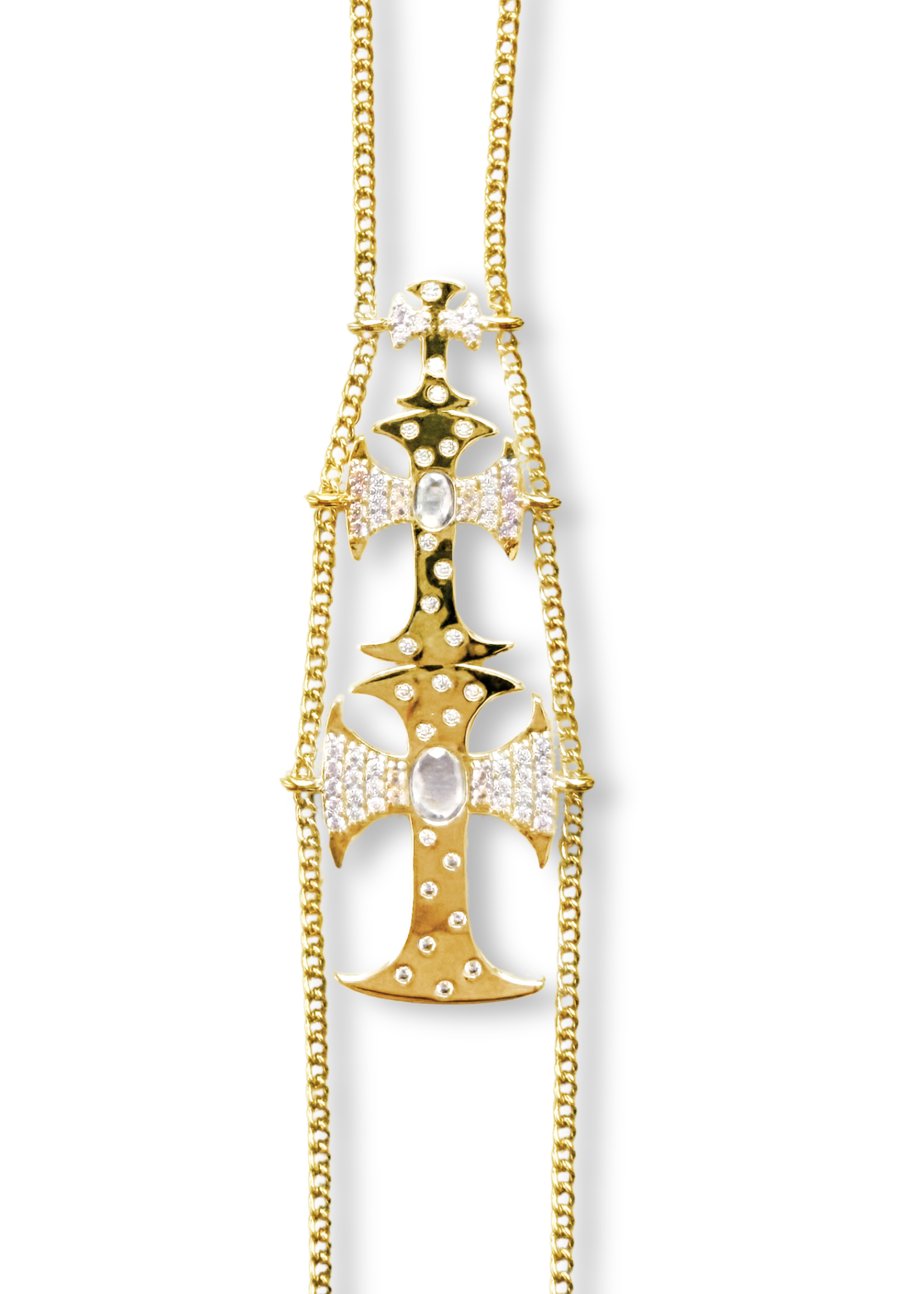 TRIPLE CROSSED HAND CHAIN