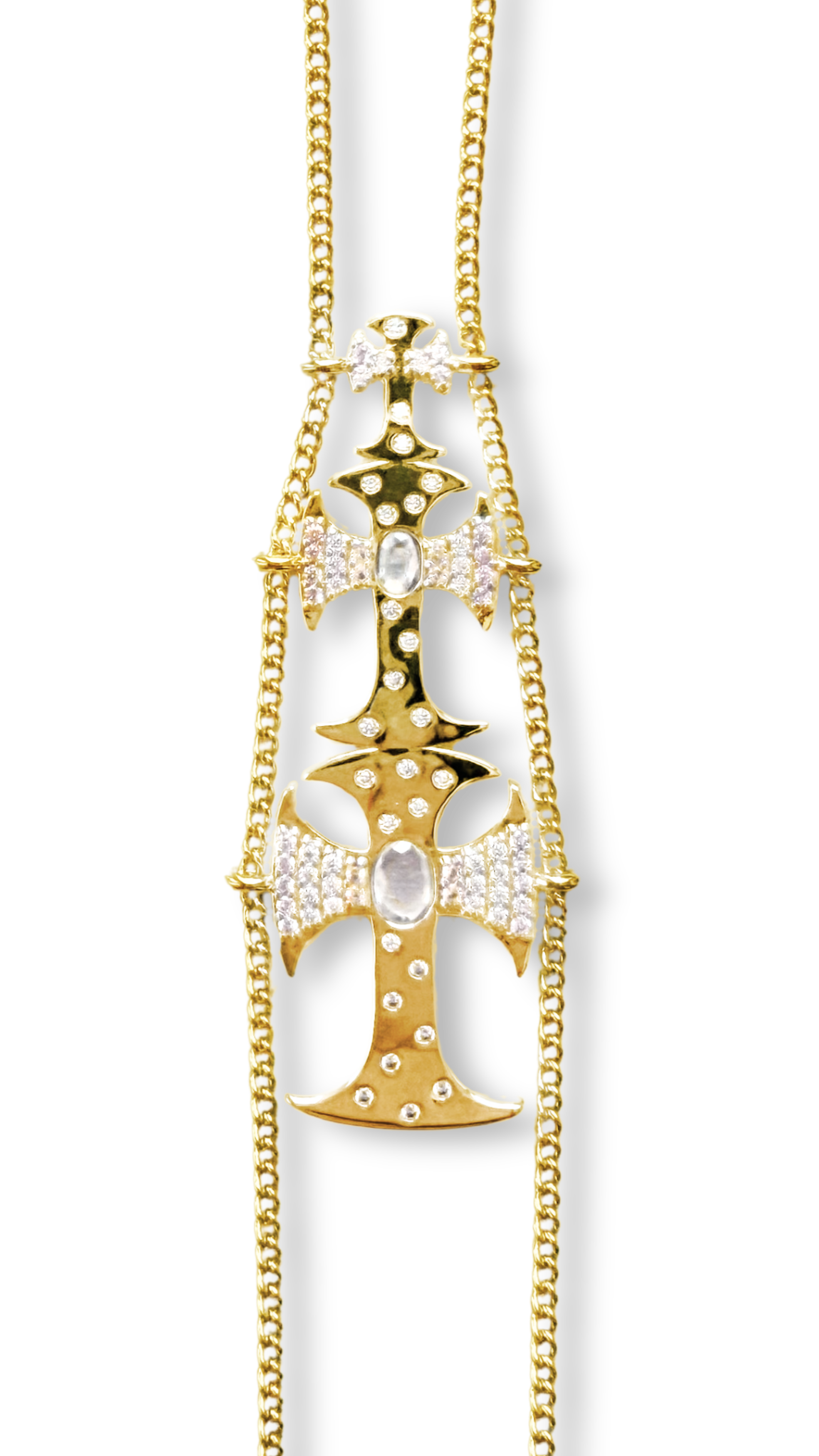 TRIPLE CROSSED HAND CHAIN