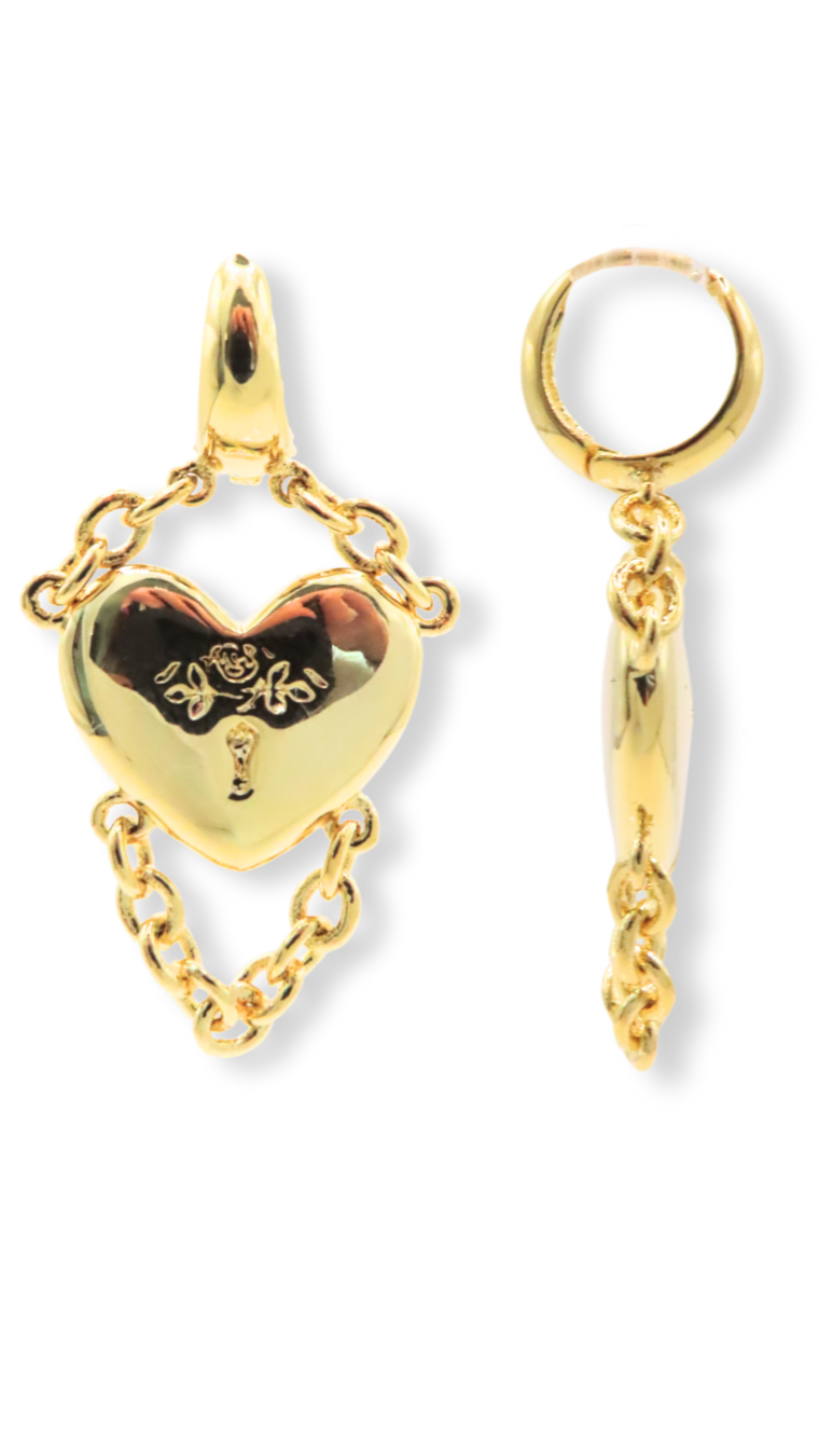LOCKED LOVE EARRINGS