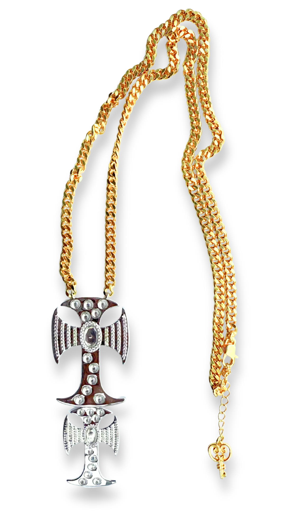 DOUBLE CROSSED NECKLACE