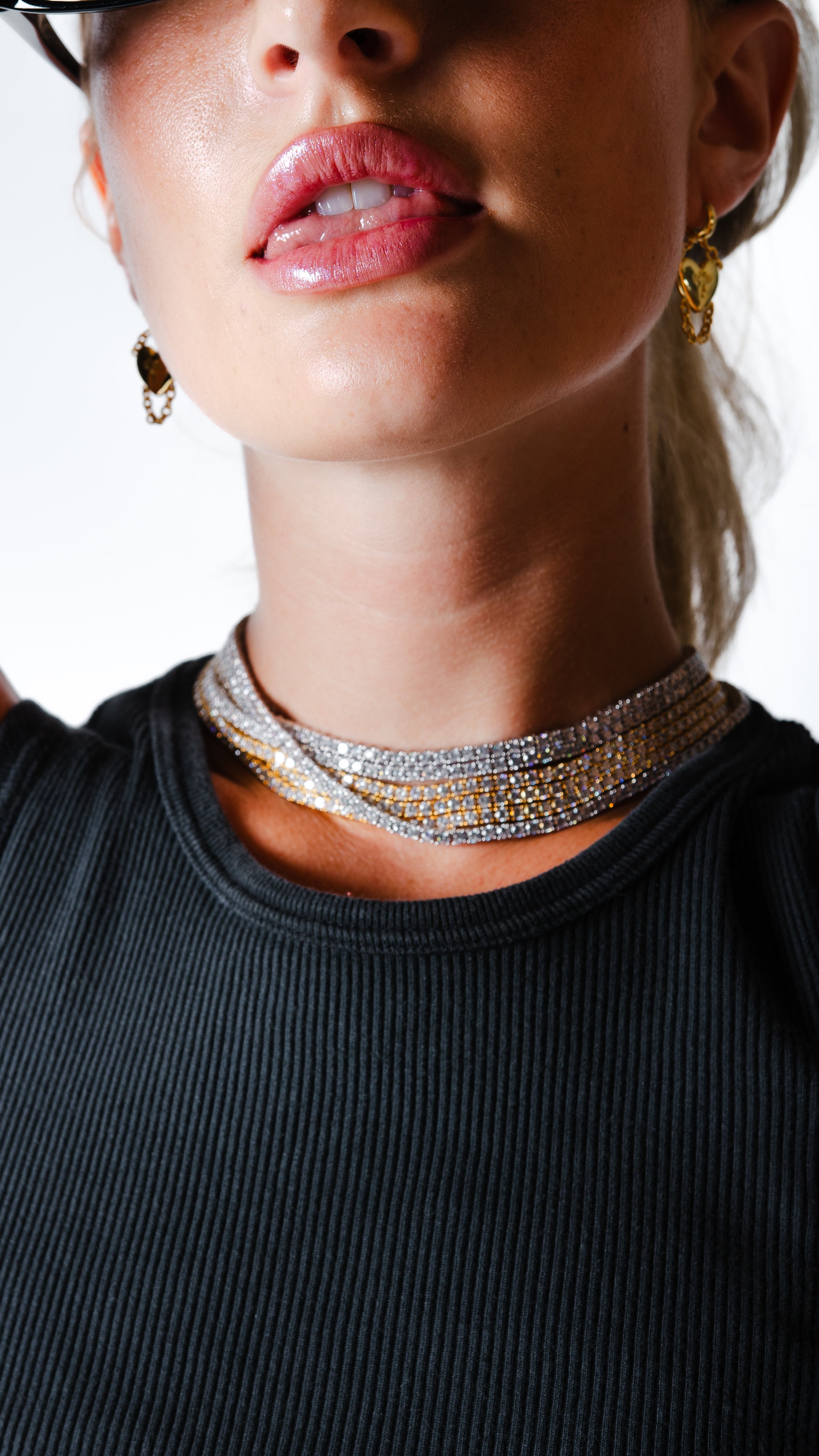 BLING RING TENNIS CHOKER